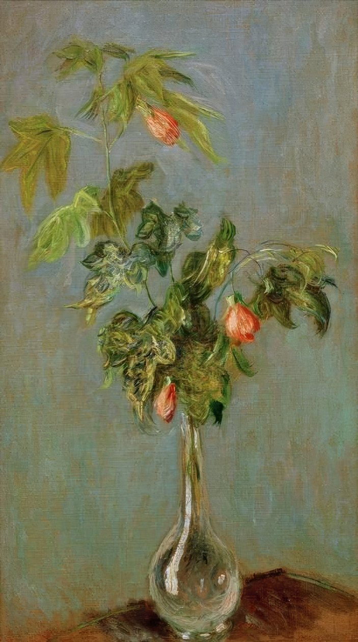 Vase med blomster av Claude Monet