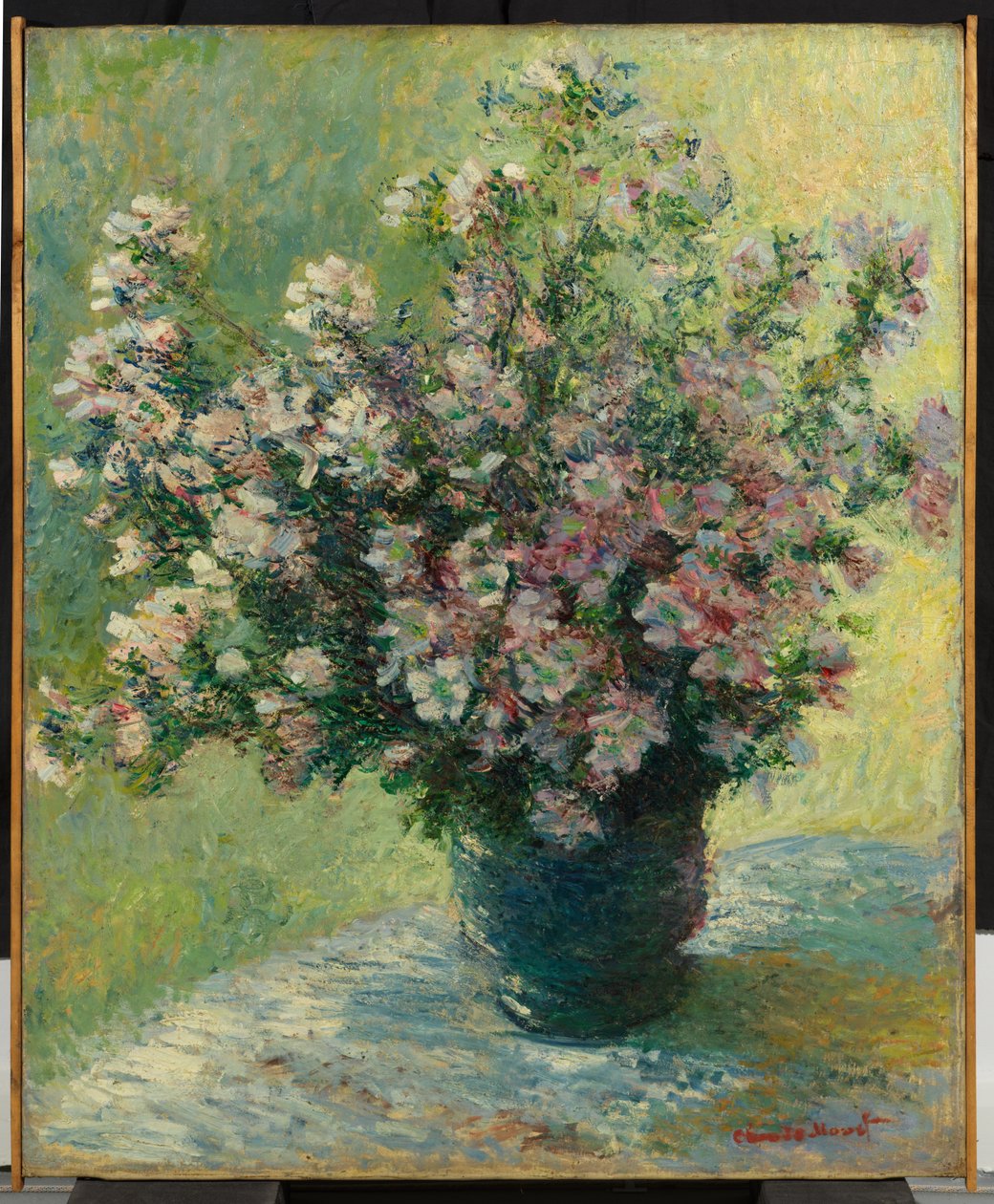 Vase med blomster av Claude Monet