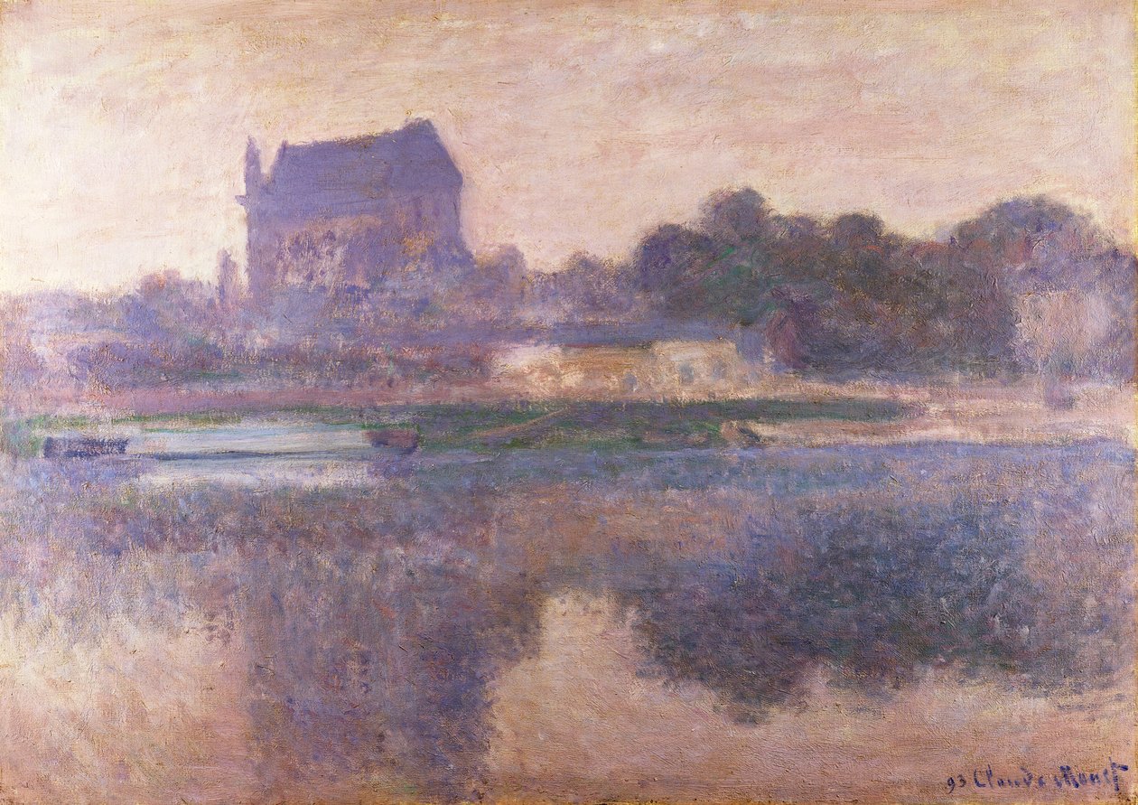 Vernon kirke i Fog, 1893 av Claude Monet