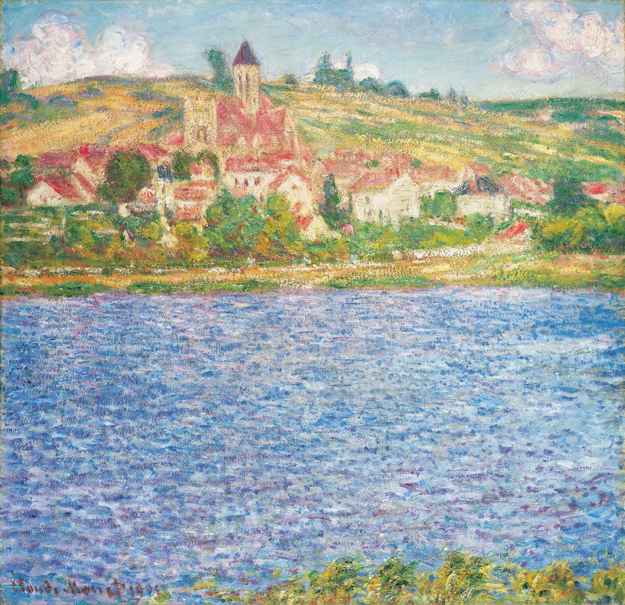 Vetheuil, ettermiddag, 1901 av Claude Monet