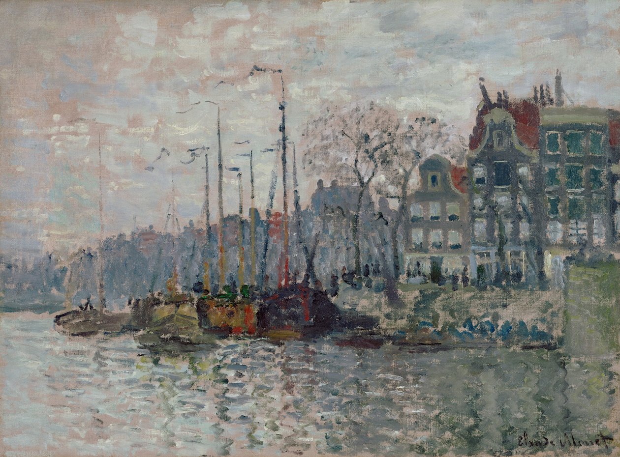 Utsikt over Amsterdam av Claude Monet