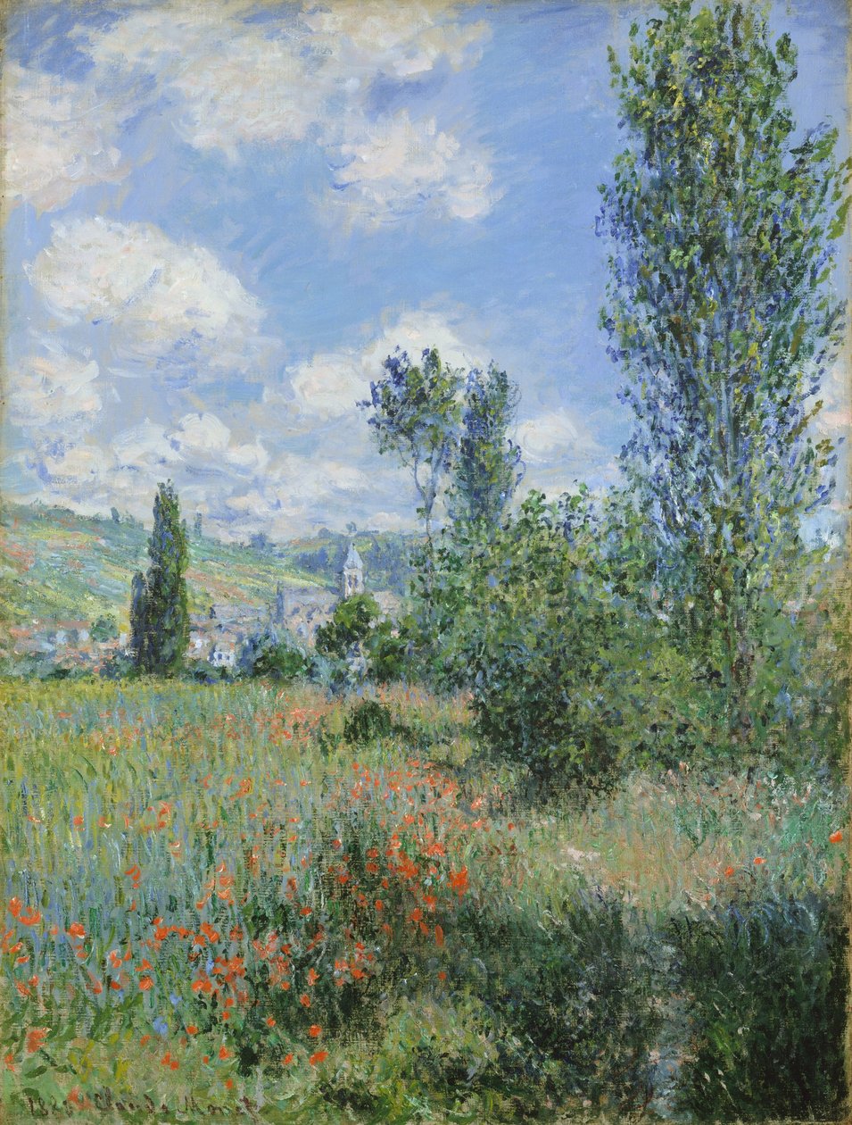 Utsikt over Vétheuil av Claude Monet