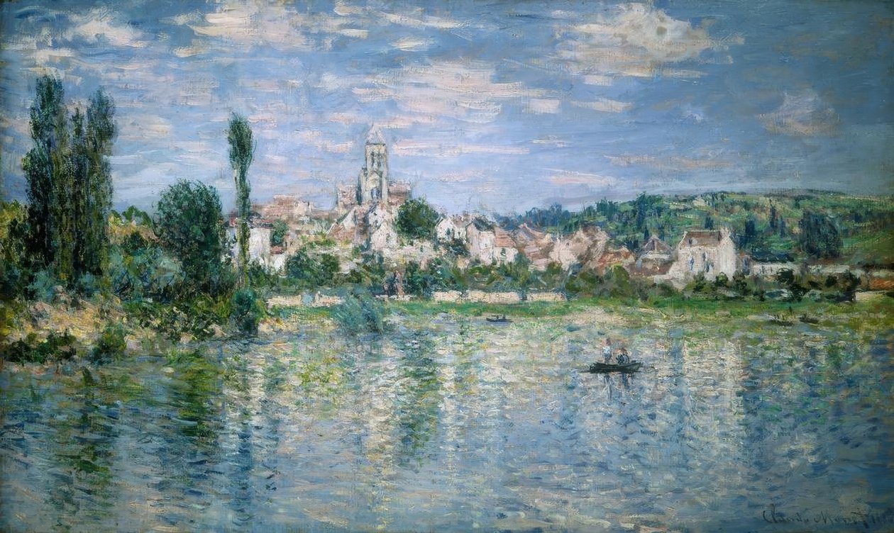 Utsikt over Vétheuil, sommer av Claude Monet