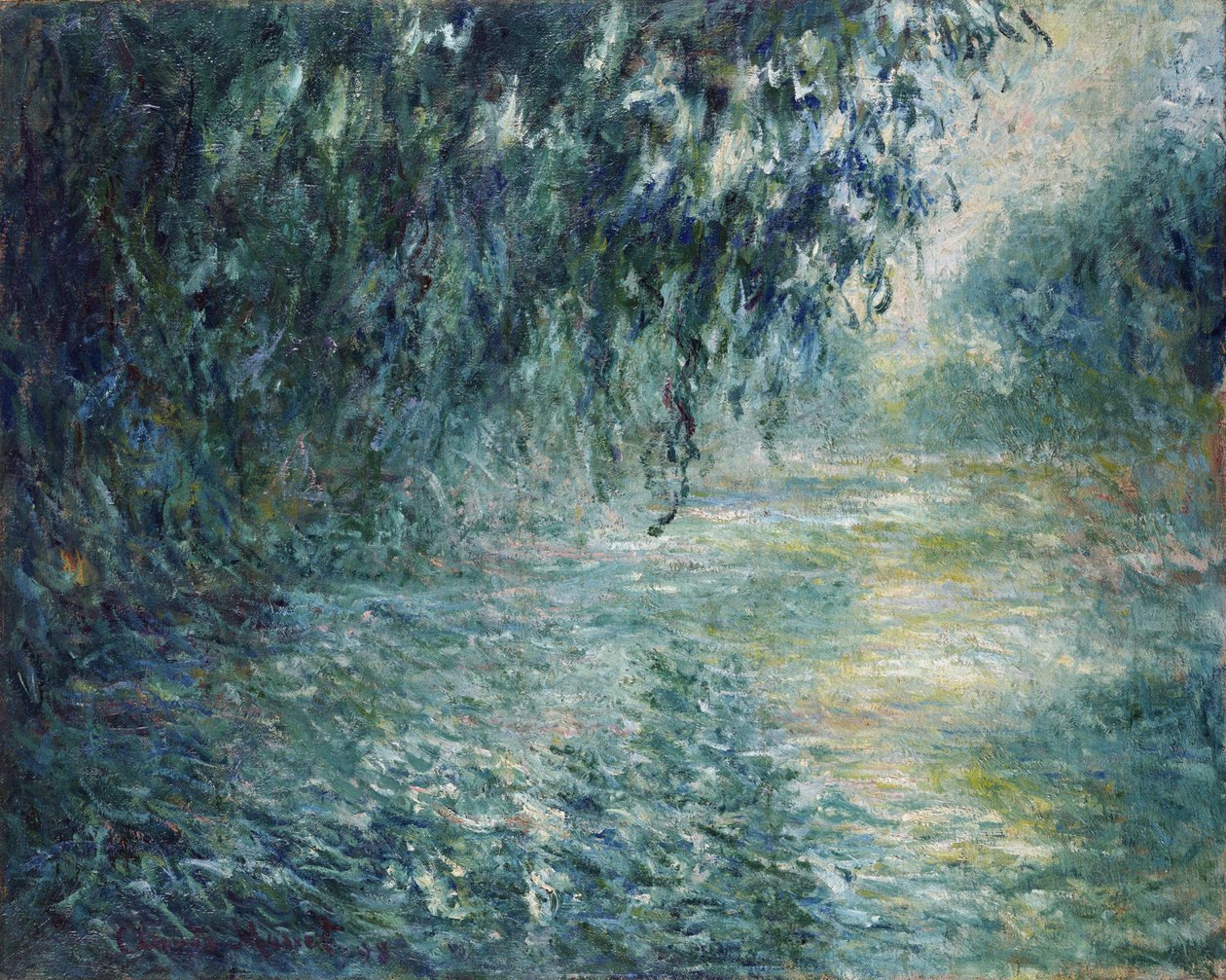 ""Utsikt over Seinen tidlig om morgenen"" Maleri av Claude Monet (1840-1926) 1898 Dim 73x91,5 cm National Museum of Western Art, Tokyo av Claude Monet