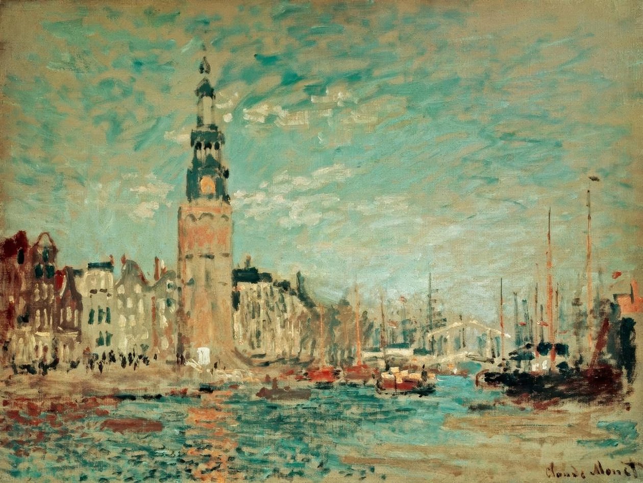 Utsikt fra Montalban Tower, Amsterdam av Claude Monet