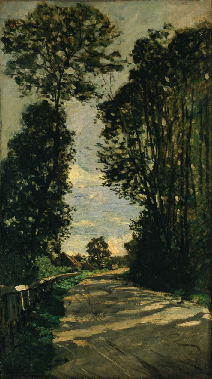 Walk Road of the Farm Saint-Siméon, 1864 av Claude Monet