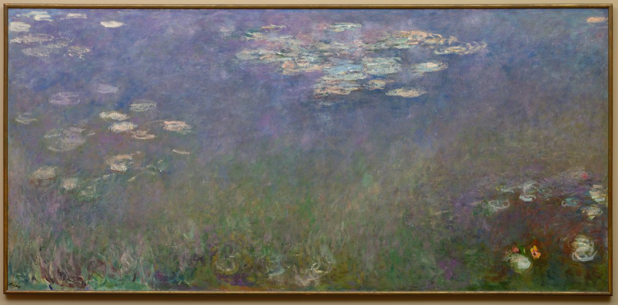 Vannliljer (Agapanthus), ca. 1915–26 (olje på lerret) av Claude Monet