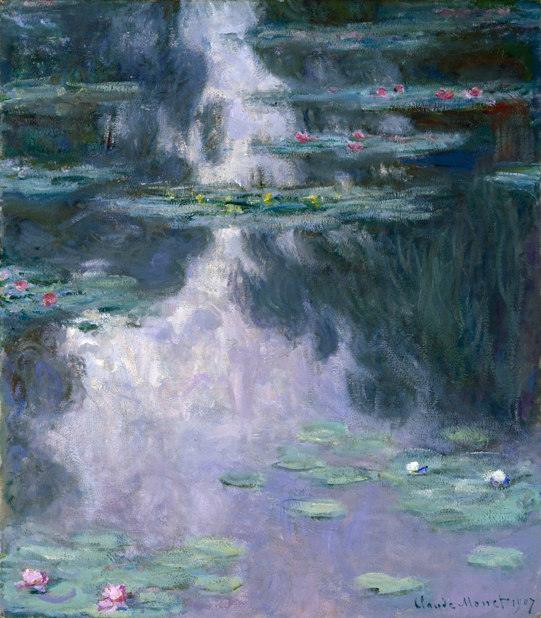 Vannliljer (Nympheas) 1907 (olje på lerret) av Claude Monet