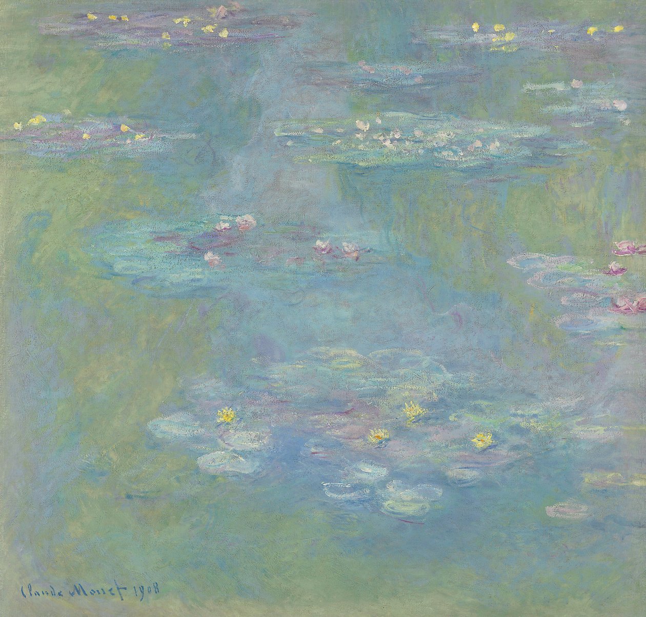 Vannliljer; Nympheas, 1908 av Claude Monet