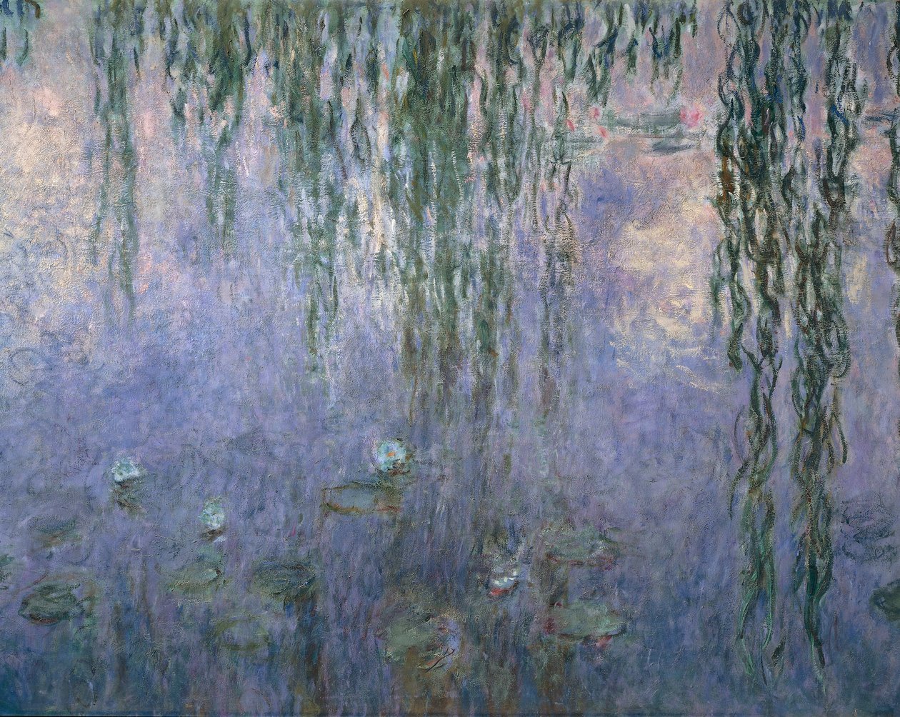 Vannliljer, av Claude Monet, detalj av Claude Monet