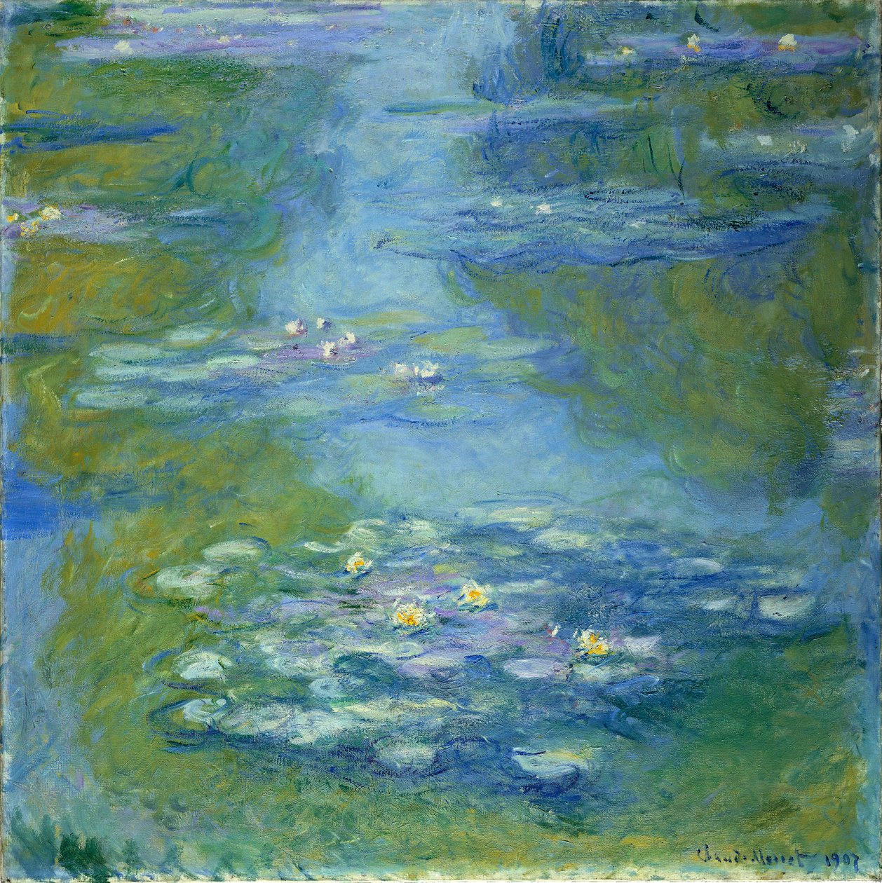 Vannliljer, 1907 av Claude Monet
