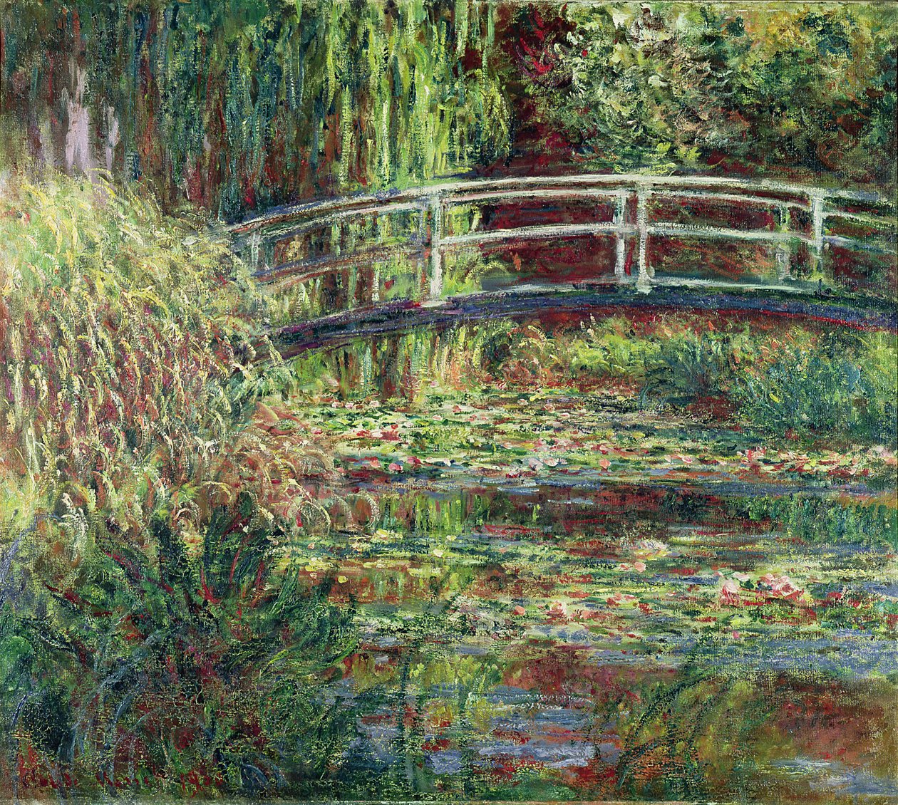 Waterlily Pond, Pink Harmony Water Lily Pond, Pink Harmony av Claude Monet