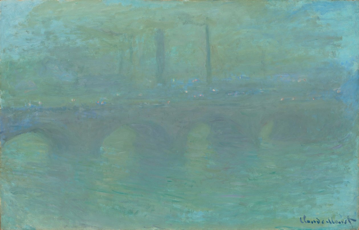 Waterloo Bridge, London, i skumringen, 1904. av Claude Monet