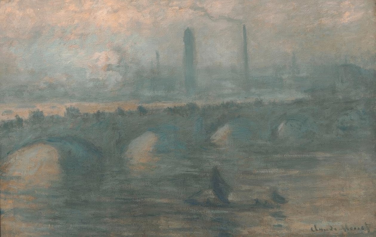 Waterloo Bridge, tåkete morgen av Claude Monet