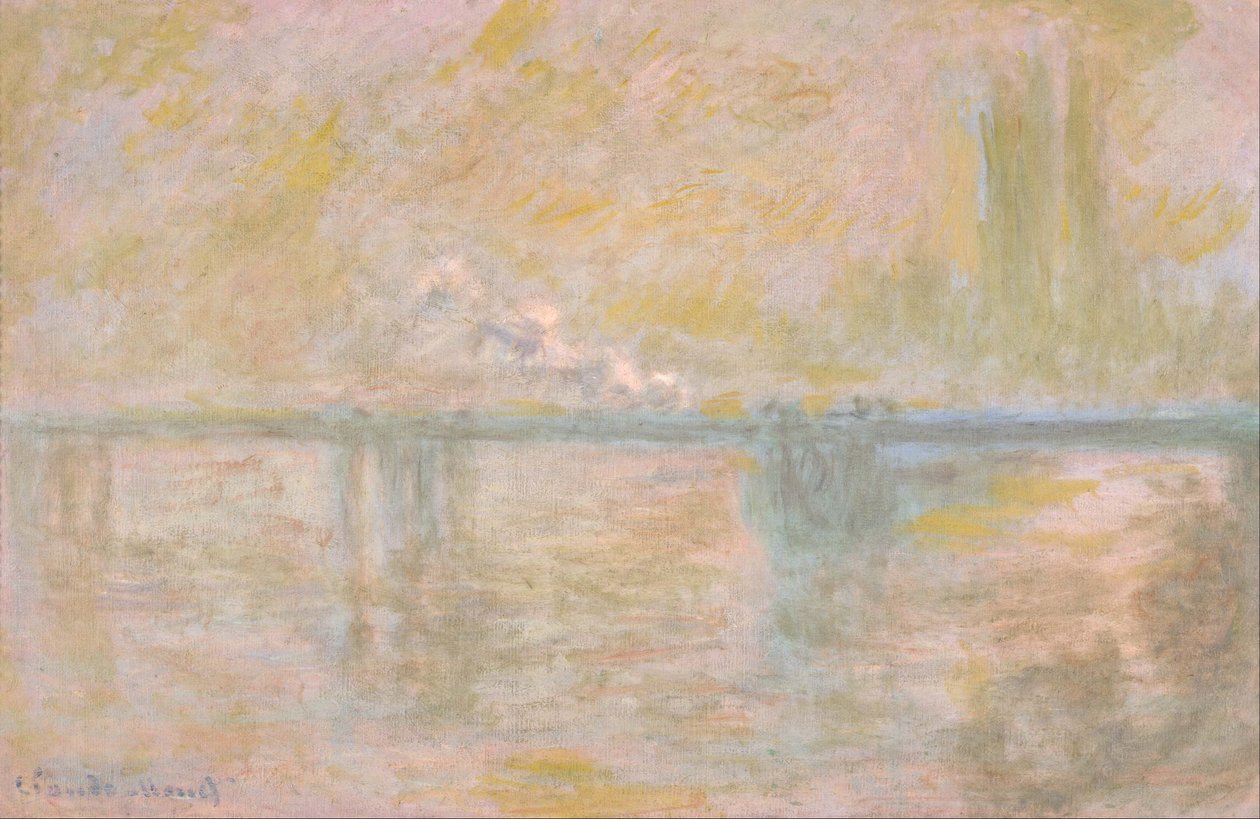 Charing Cross-broen, London av Claude Monet