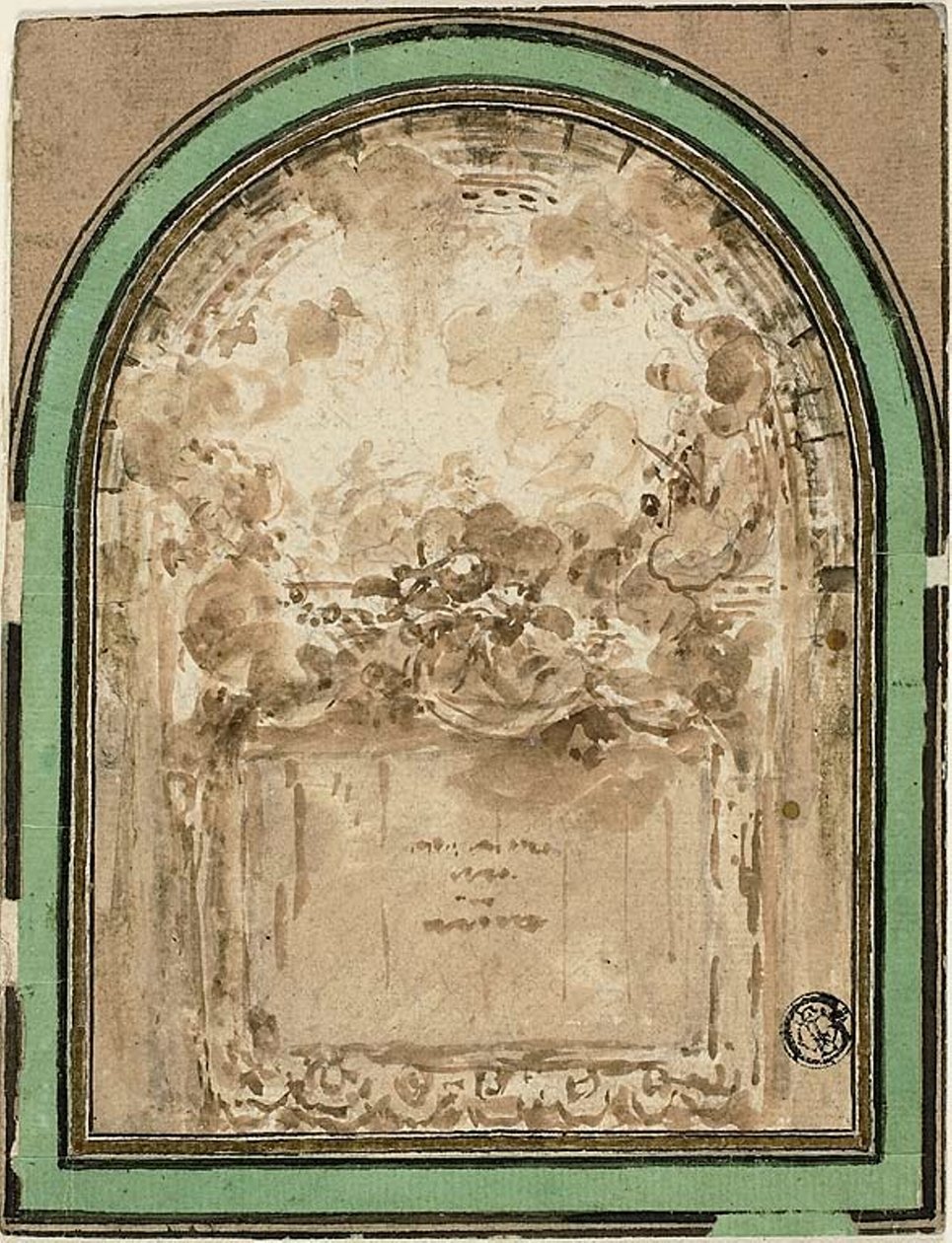 Prosjekt for taket til Salle de Spectacle de Besancon av Claude Nicolas Ledoux