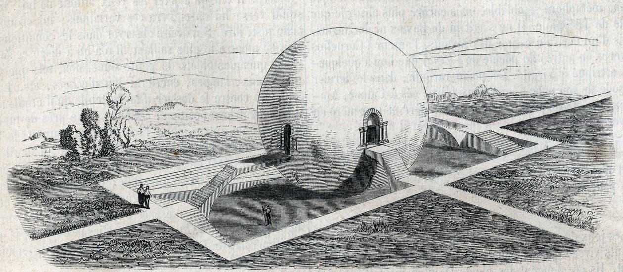 Project of a farm guard house by Claude Nicolas Ledoux (1736-1806). av Claude Nicolas Ledoux