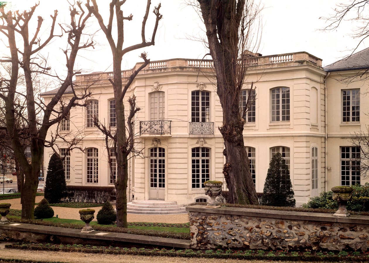 Utsikt over palasset til grevinne Jeanne Becu, grevinne (eller madame) du Barry, elskerinne til Louis XV, realisert av arkitekten Claude Nicolas Ledoux (1736-1806) i Versailles av Claude Nicolas Ledoux