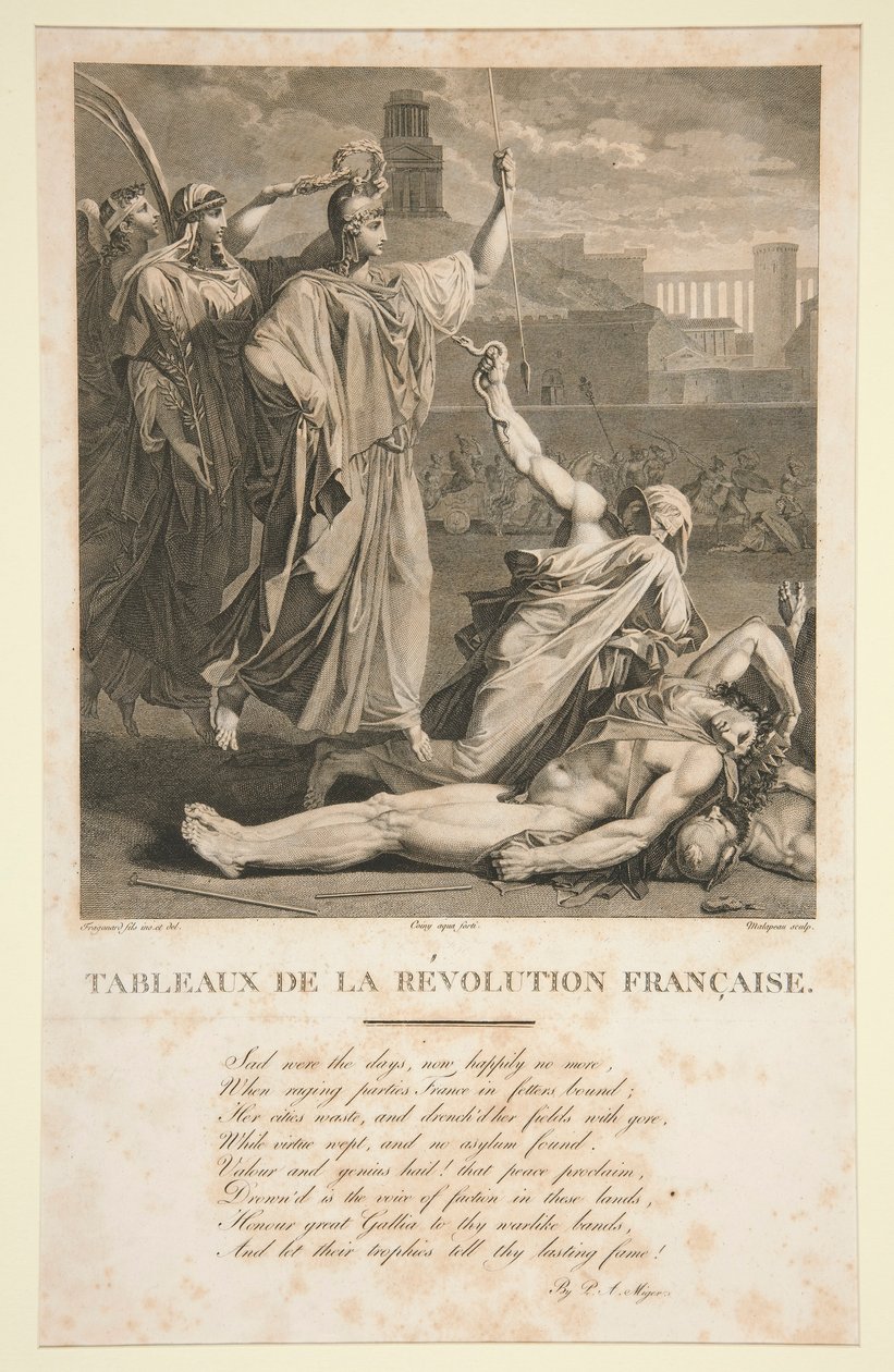 Malerier av den franske revolusjonen av Claude Nicolas Malapeau