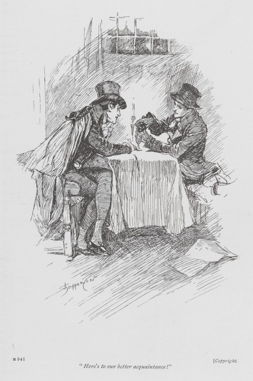 Illustrasjon til Lavengro av George Borrow (lito) av Claude Shepperson