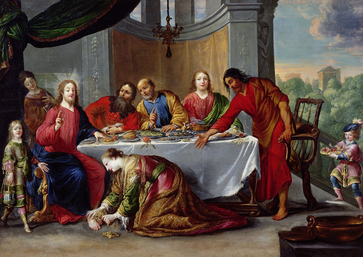 Kristus i Fariseeren Simons hus, ca. 1635 av Claude Vignon