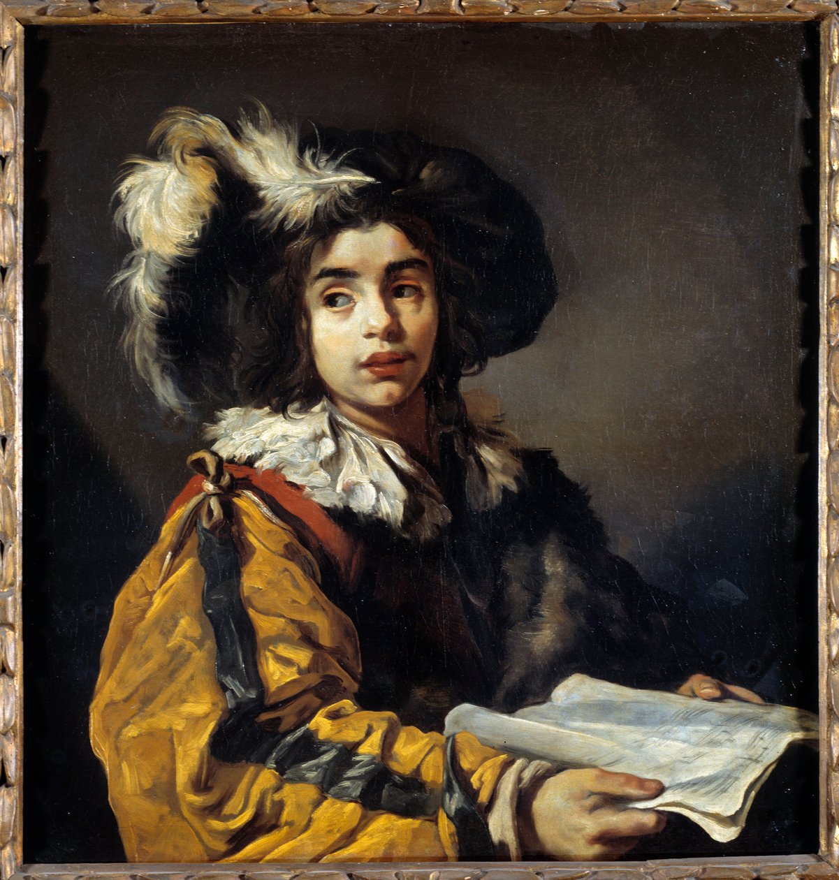Den unge sangermaleriet av Claude Vignon (1593-1670) 1600-tallets søn. 0,95x0,9m av Claude Vignon