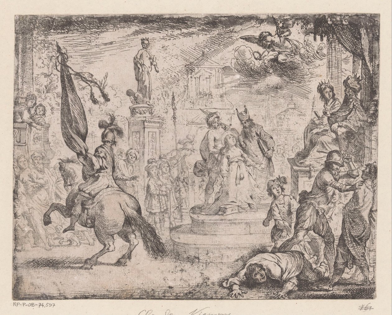 Martyrium av Saint Catherine av Claude Vignon