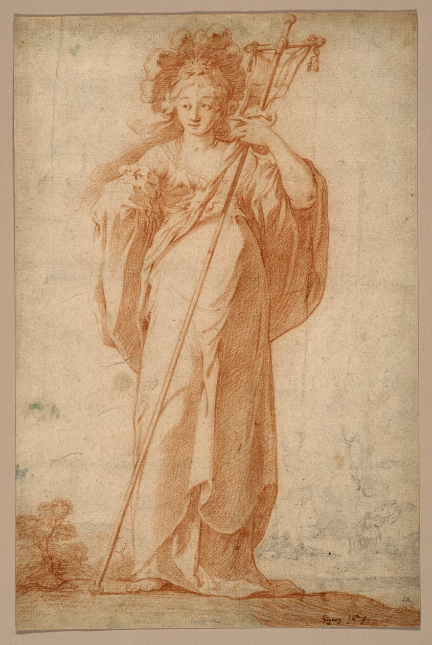 The Cuman Sibyl, ca. 1630 av Claude Vignon