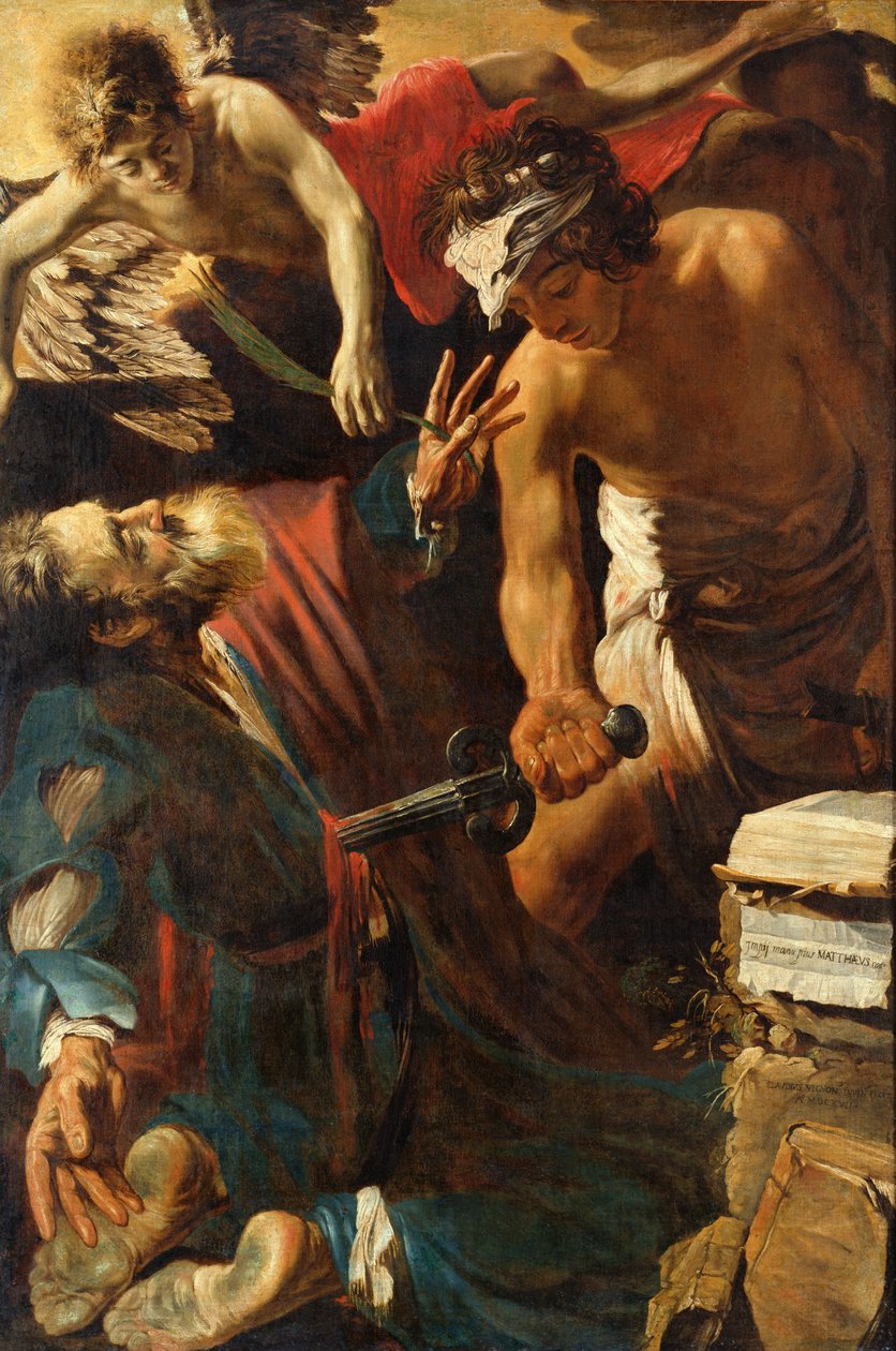 The Martyrdom of St. Matthew, 1617 av Claude Vignon