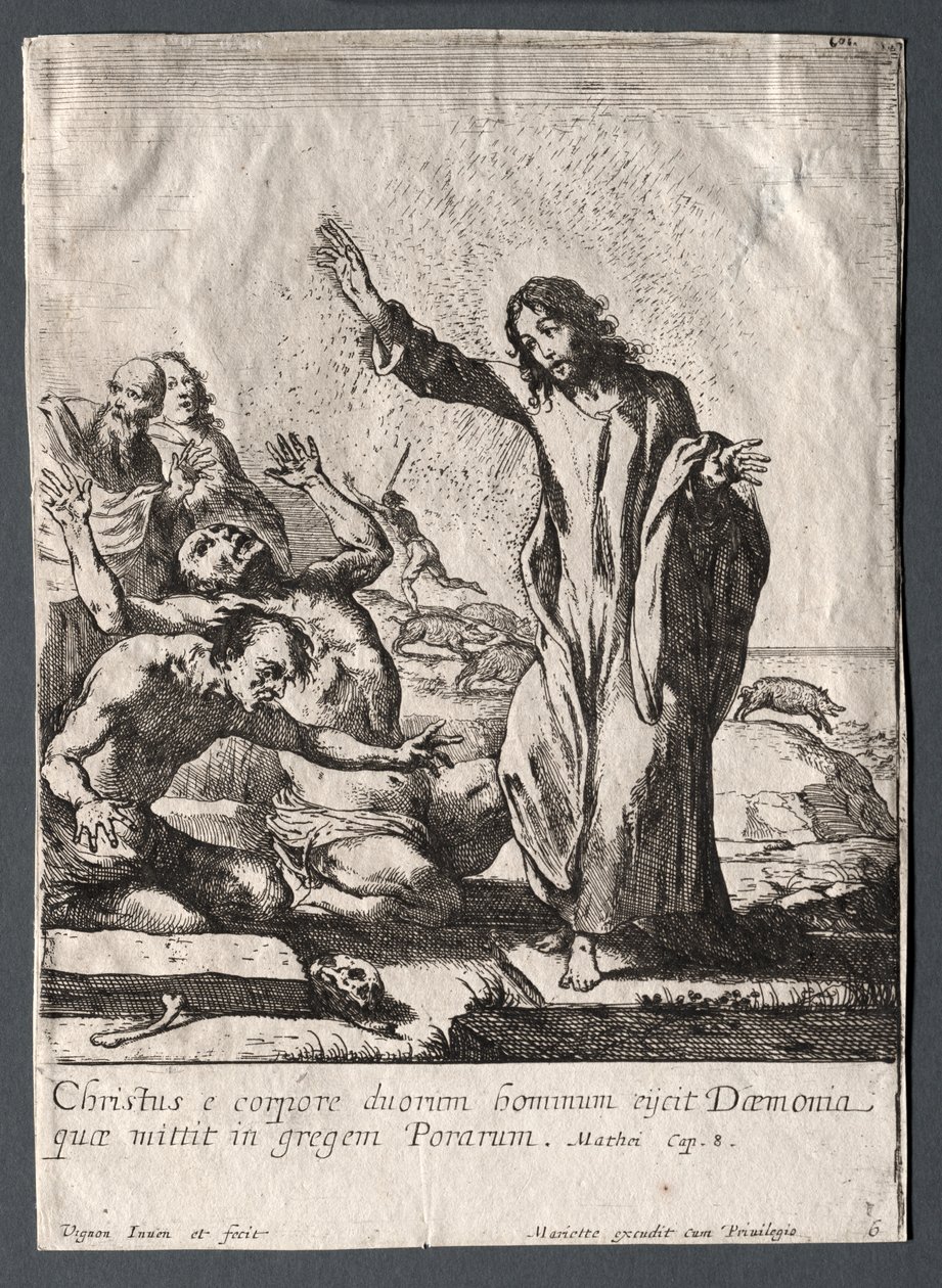 Jesu Kristi mirakler: Kristus utfrier de besatte av Claude Vignon
