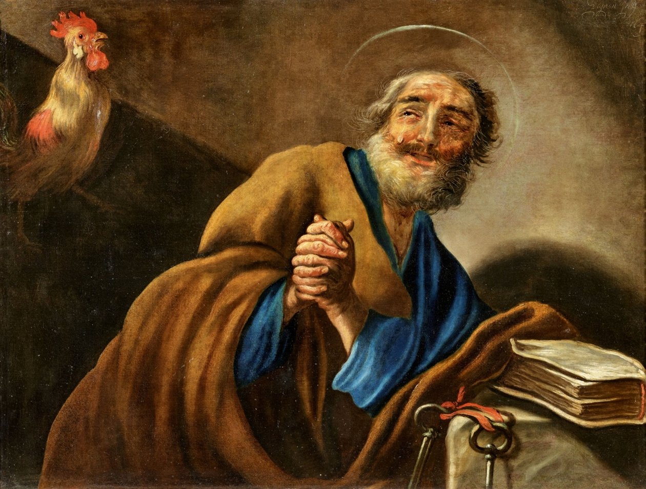Den angrende Sankt Peter av Claude Vignon