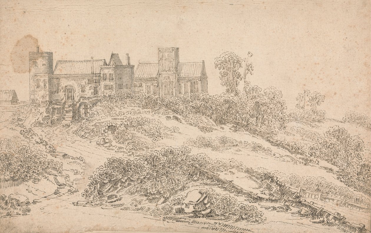En Tudor herregård og kirke av Claude de Jongh