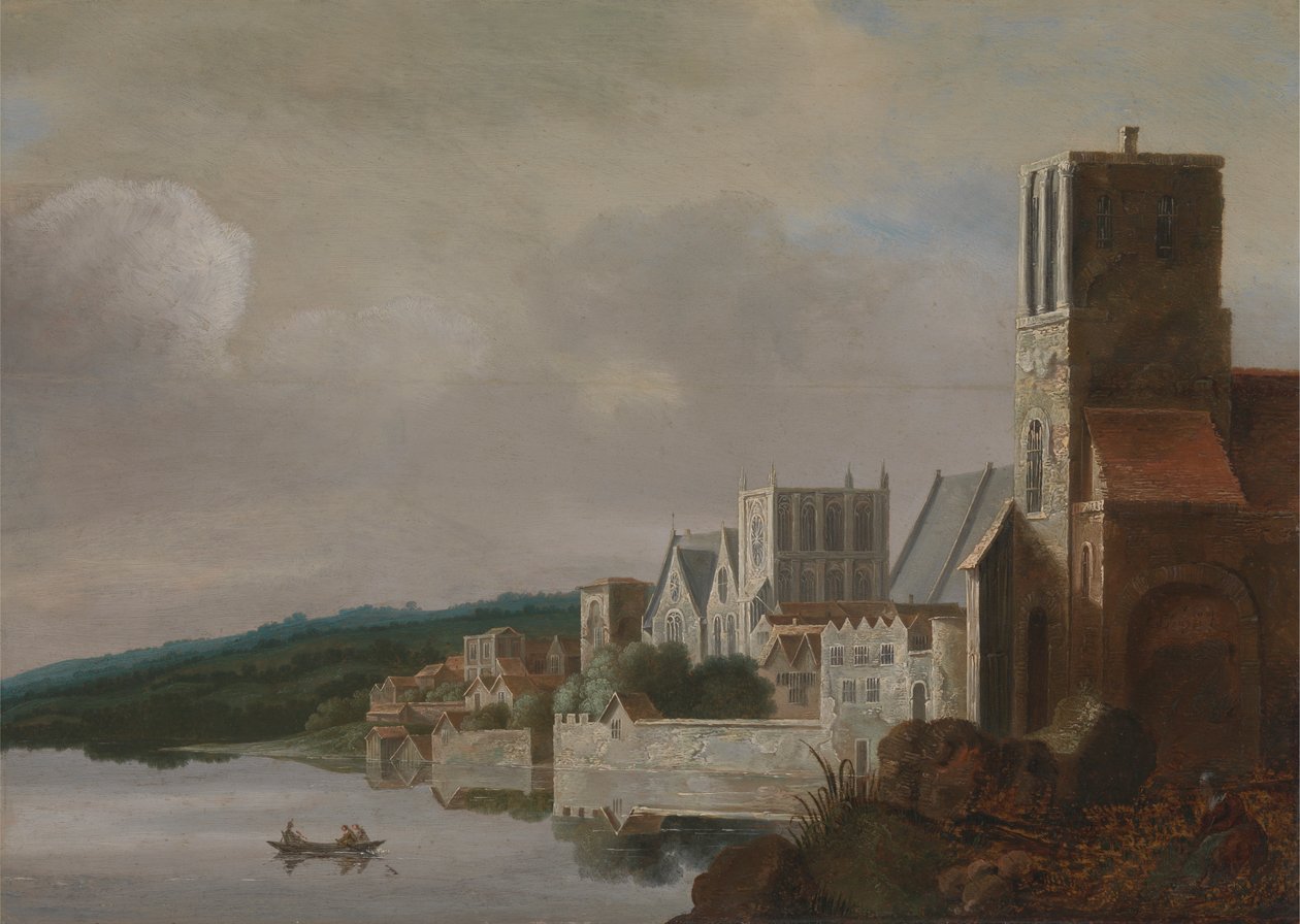 Themsen i Westminster av Claude de Jongh