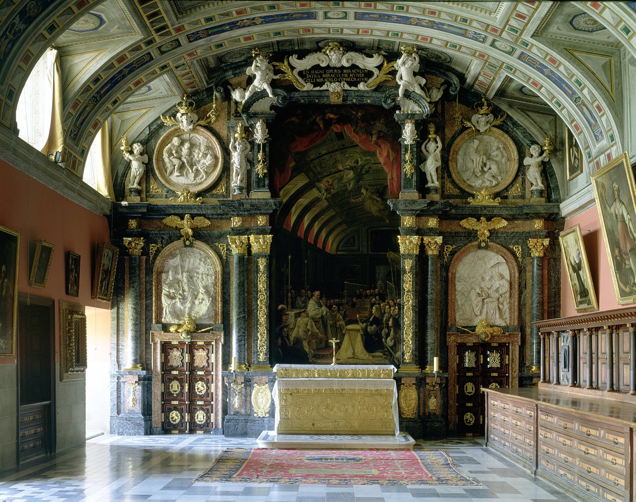 Tilbedelsen av Carlos II av den hellige form, fra sakristiet (se 61170) av Claudio Coello