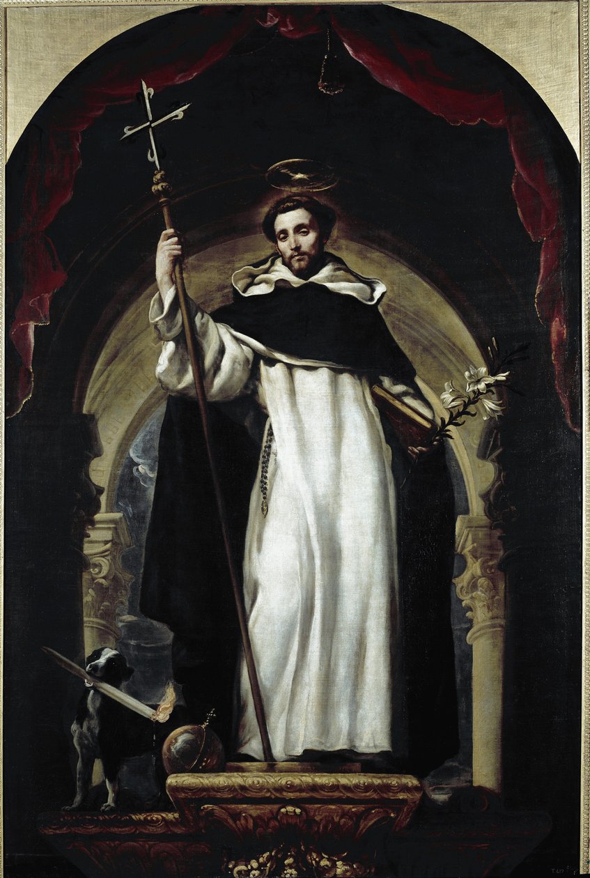 Saint Dominic (olje på lerret av Claudio Coello