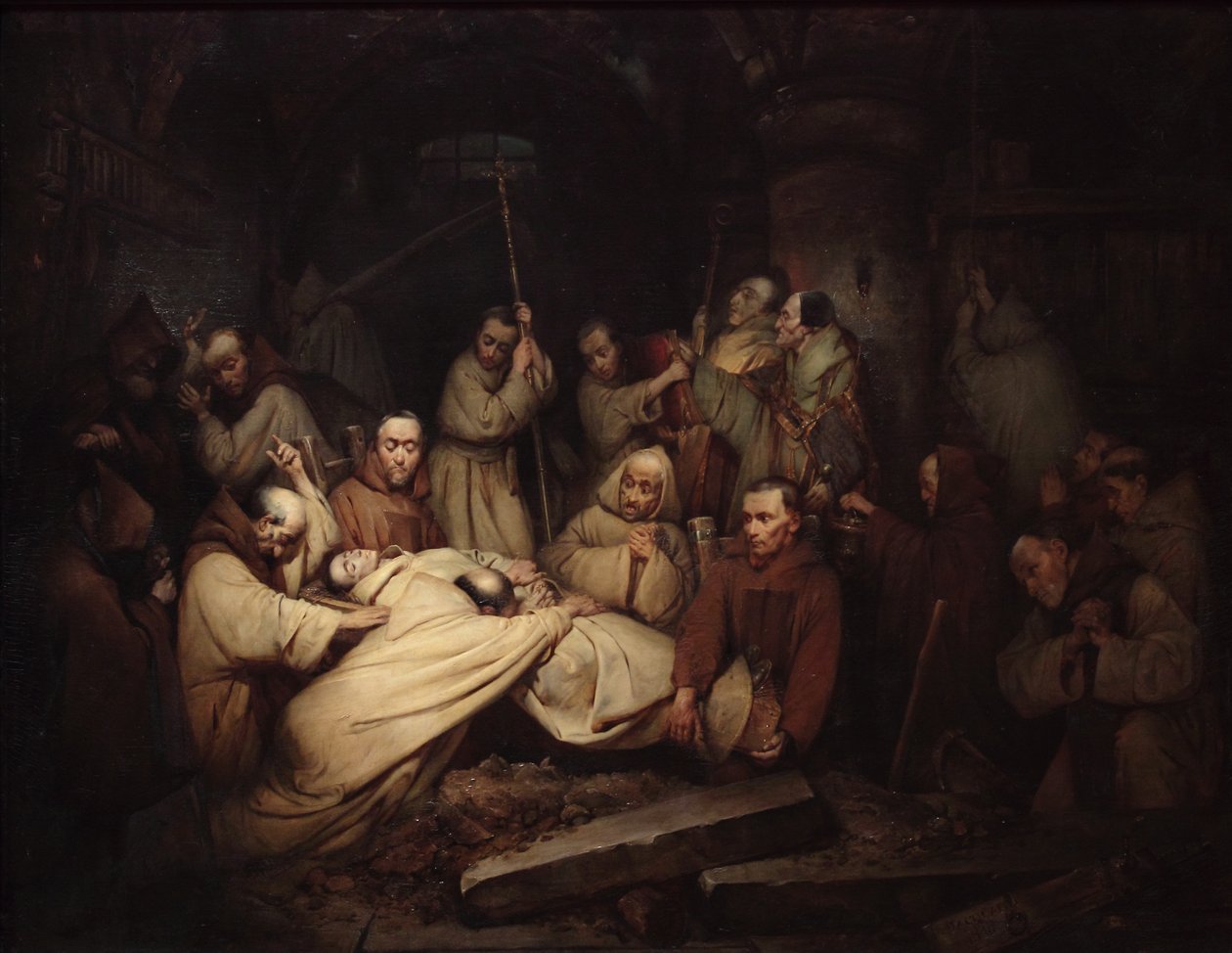 Siste scene i Memoir of Count of Comminges av Claude Jacquand