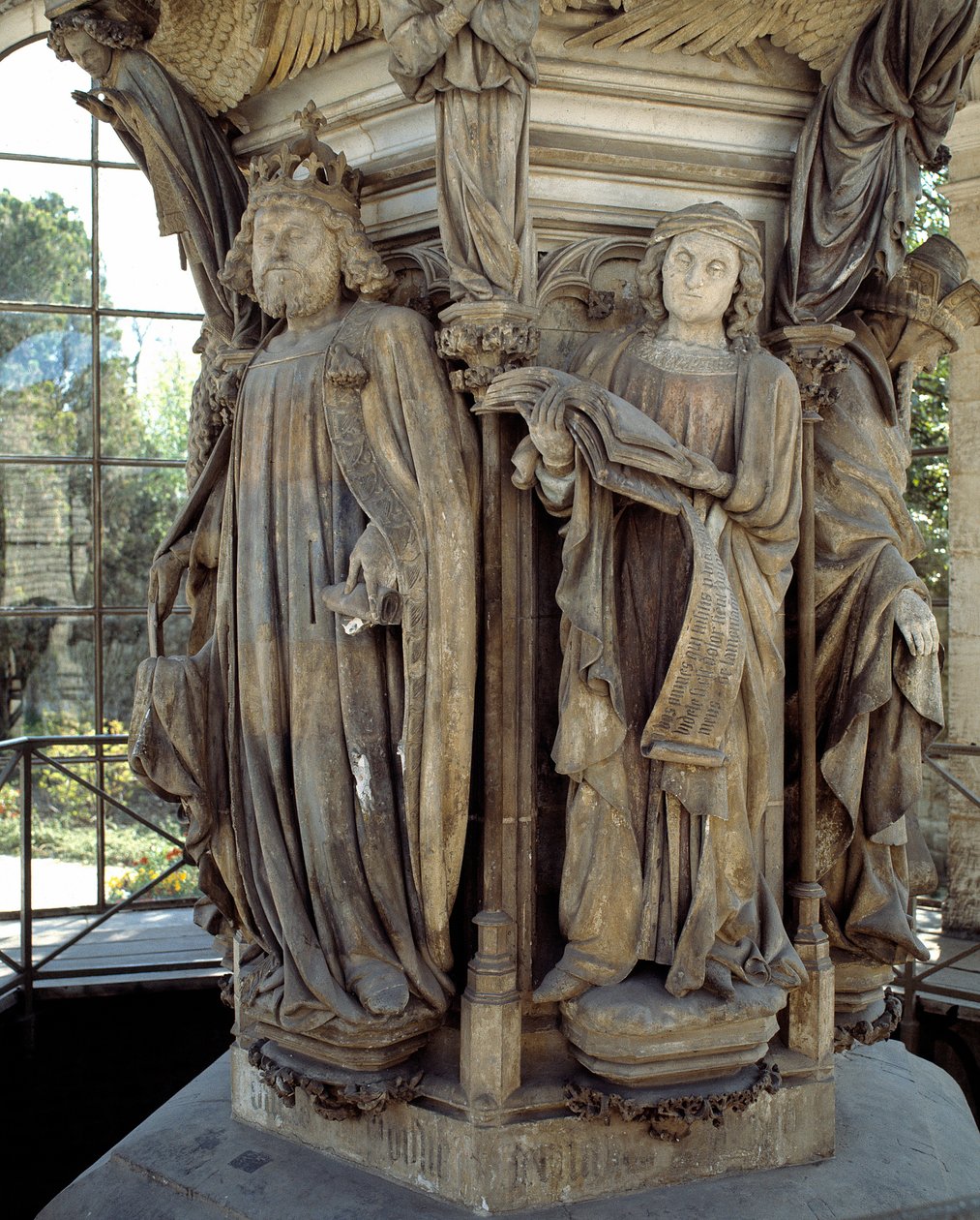 David og Jeremia. Basen til Moses-brønnen (skulptur) av Claus Sluter