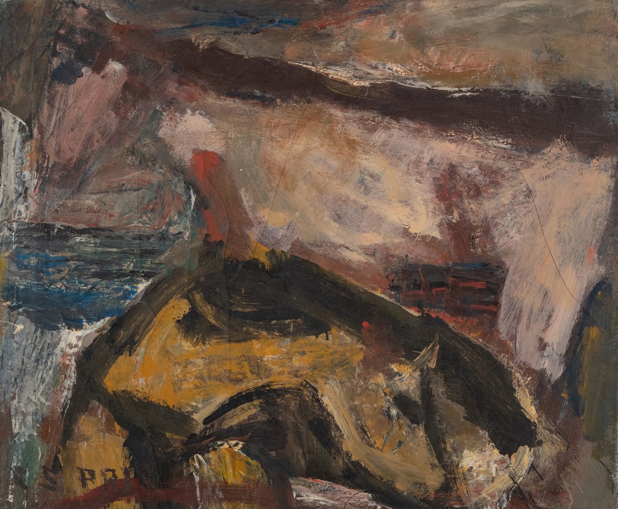 To kyr, 1900-tallet (olje på lerret) av Clayton S. Price