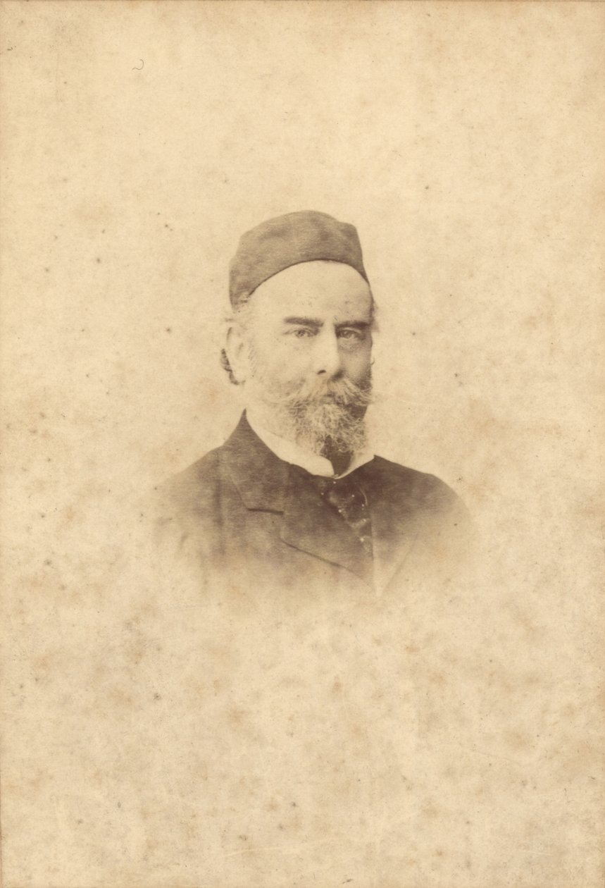 Portrettfotografi av Alfred Sisley (1839-99) (sepiafoto) av Clement Maurier
