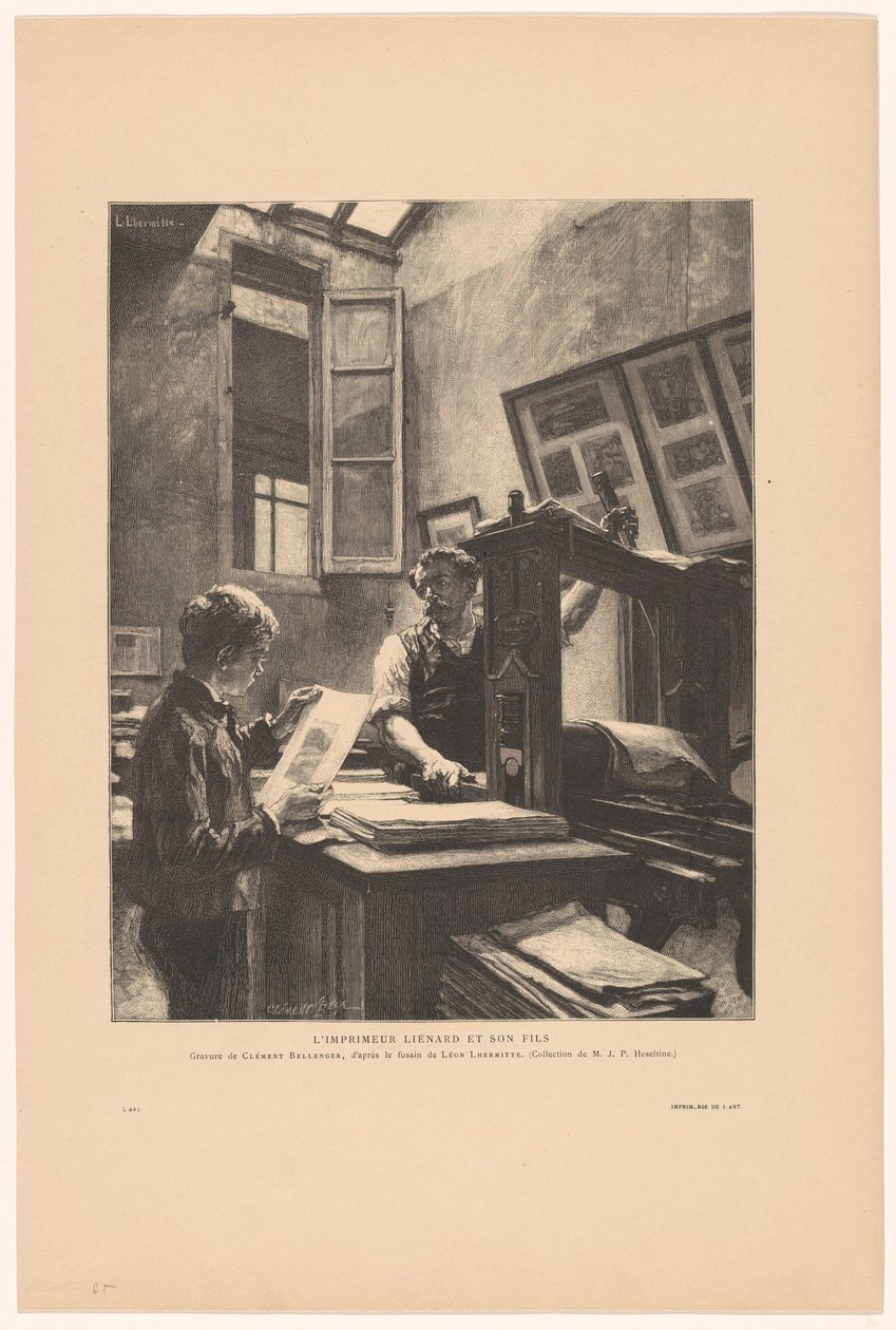Trykker Liénard og hans sønn L