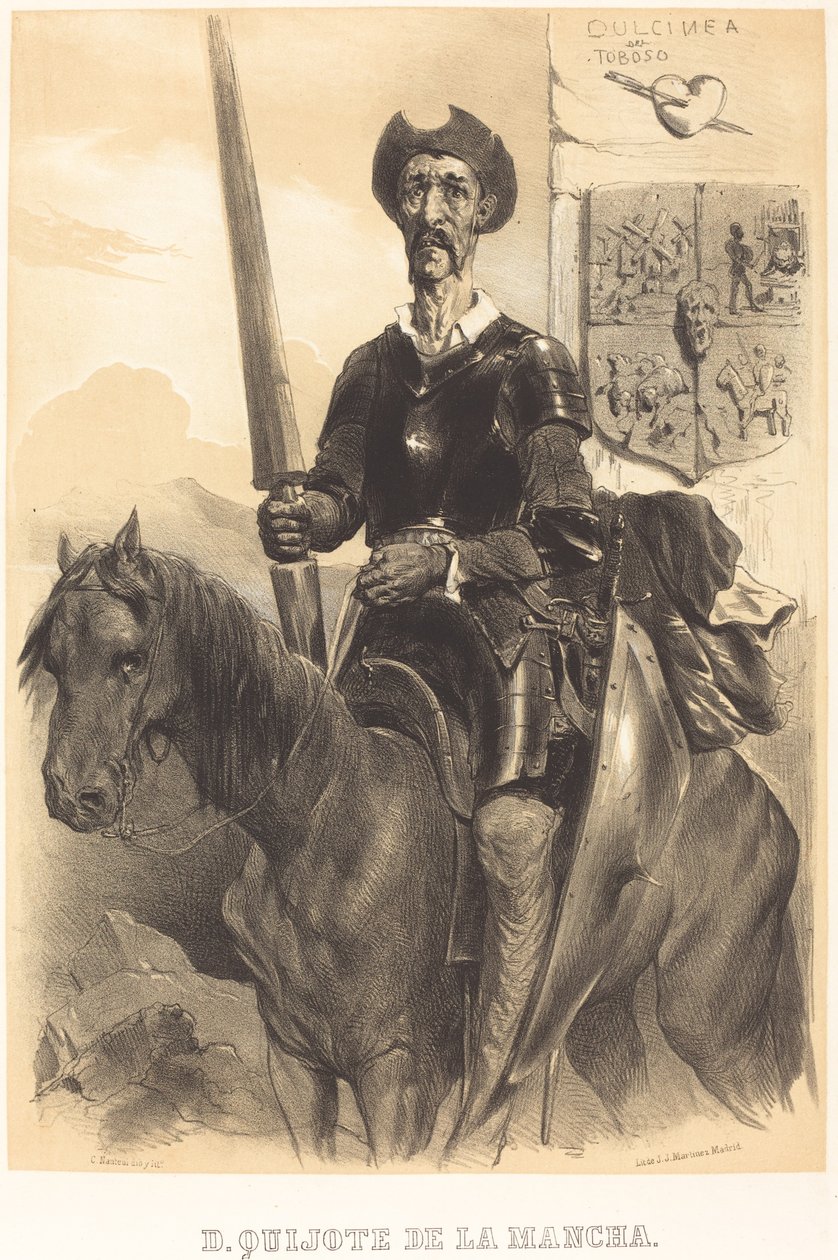 Don Quijote fra La Mancha av Célestin Nanteuil