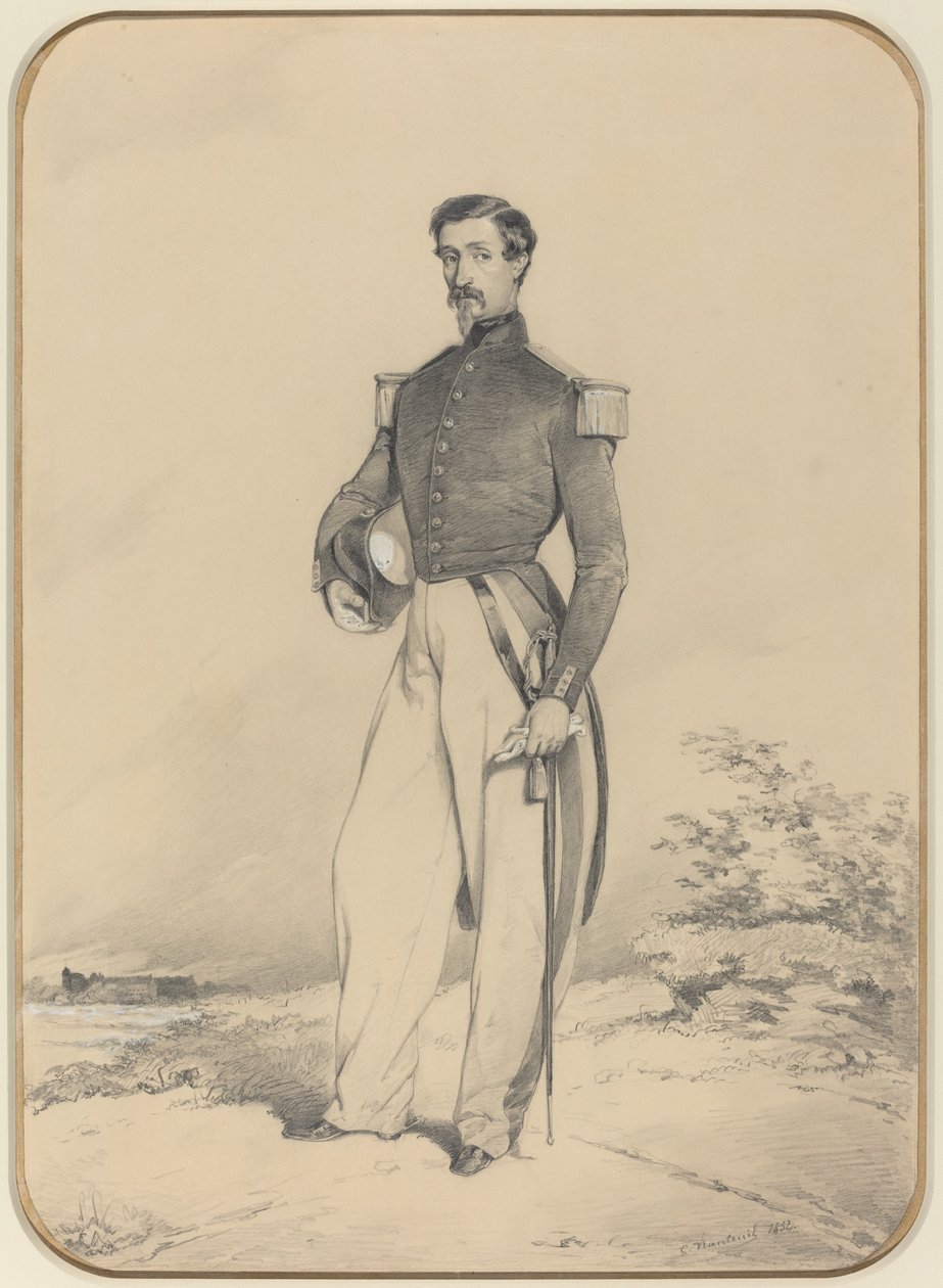 fransk offiser av Célestin Nanteuil