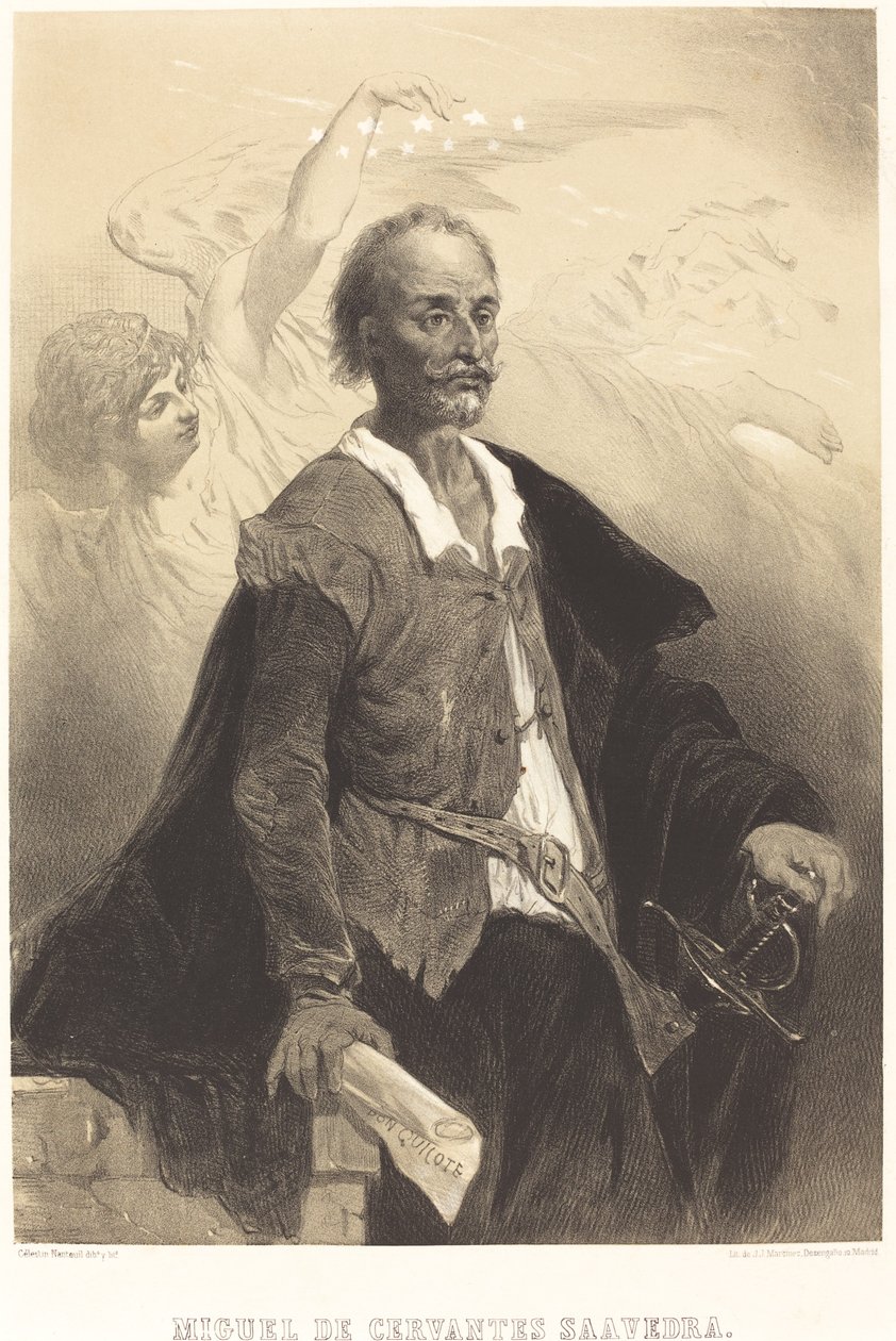 Miguel de Cervantes Saavedra av Célestin Nanteuil