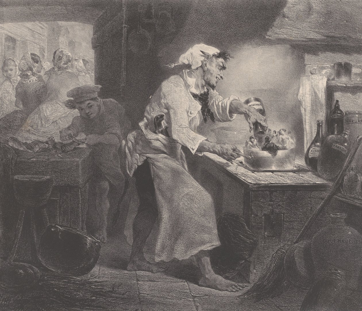 Djevelens døtre, ca. 1848-62. av Célestin Nanteuil