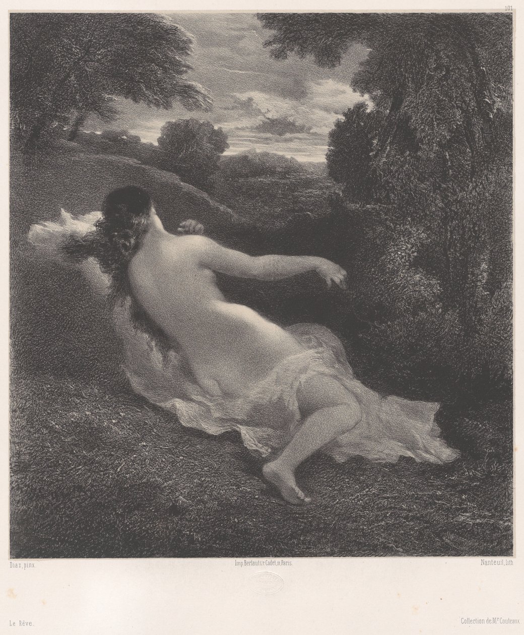 Drømmen, ca. 1849-62., ca. 1849-62. av Célestin Nanteuil