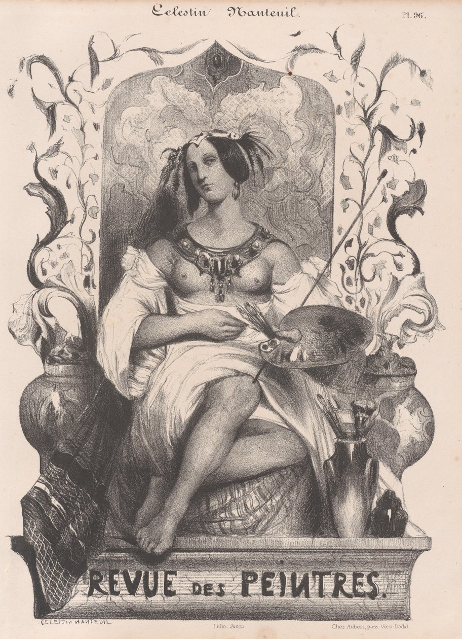 Tittelside for Revue de Peintres, 1835. av Célestin Nanteuil