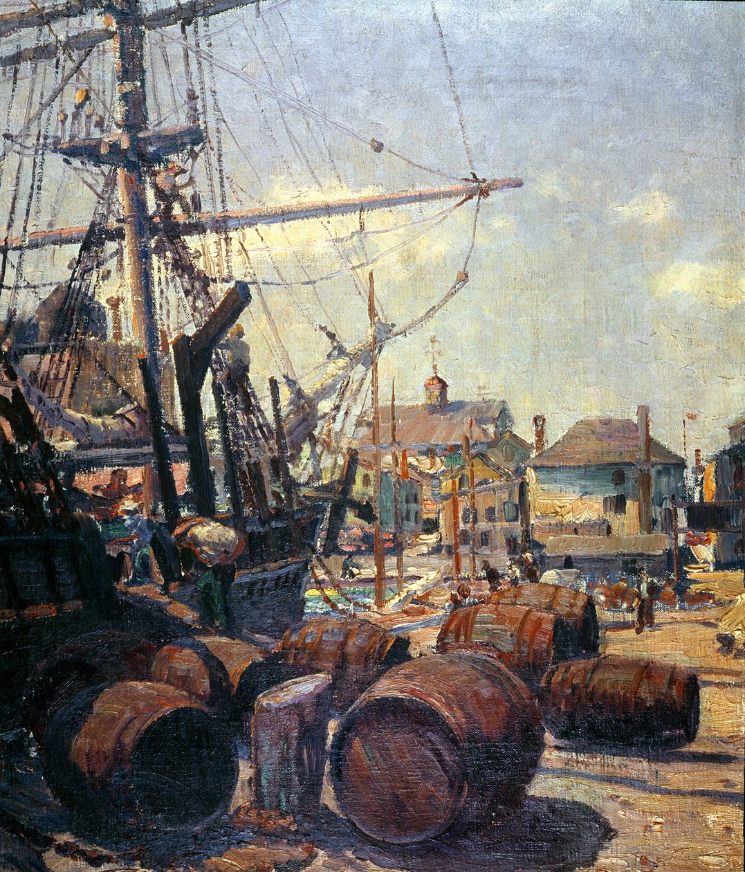 Utstyre hvalfangeren (olje på lerret) av Clifford Warren Ashley