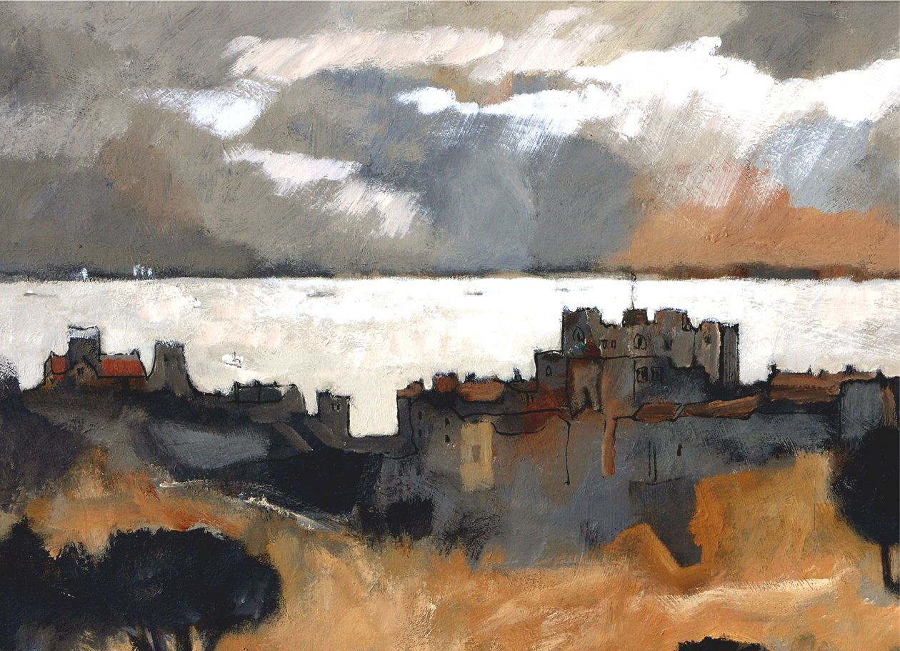 Channel Light, 2007 (akryl om bord) av Clive Metcalfe