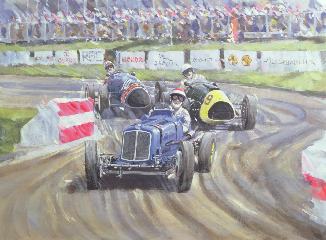 Det første løpet på Goodwood Revival, 1998 av Clive Metcalfe