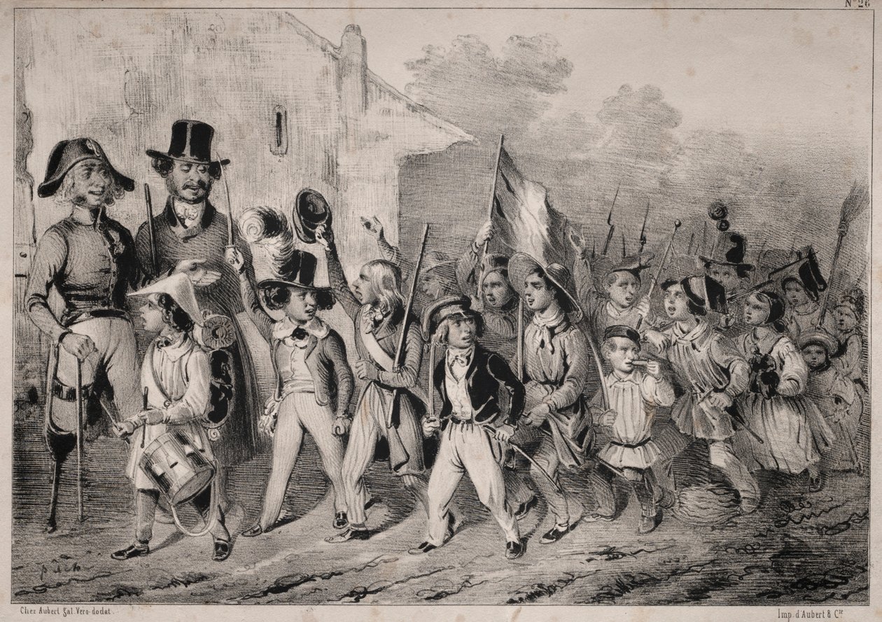 Nyheter: Bra! Brats vil også ha det! når vi snakker om krig!..., 1840. av Clémente Pruche